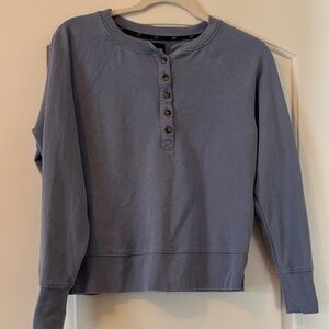 GAP Light Blue Knit Henley Sweater